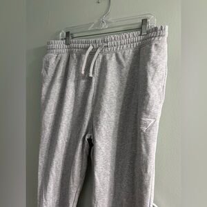 Gymshark men’s jogger sweatpants light grey